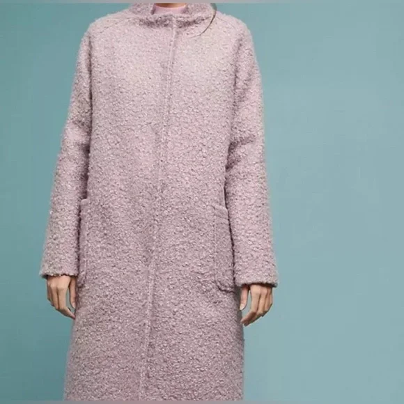 M135 // Anthropologie Greylin Windermere Boucle Cocoon Coat // S - Picture 2 of 16